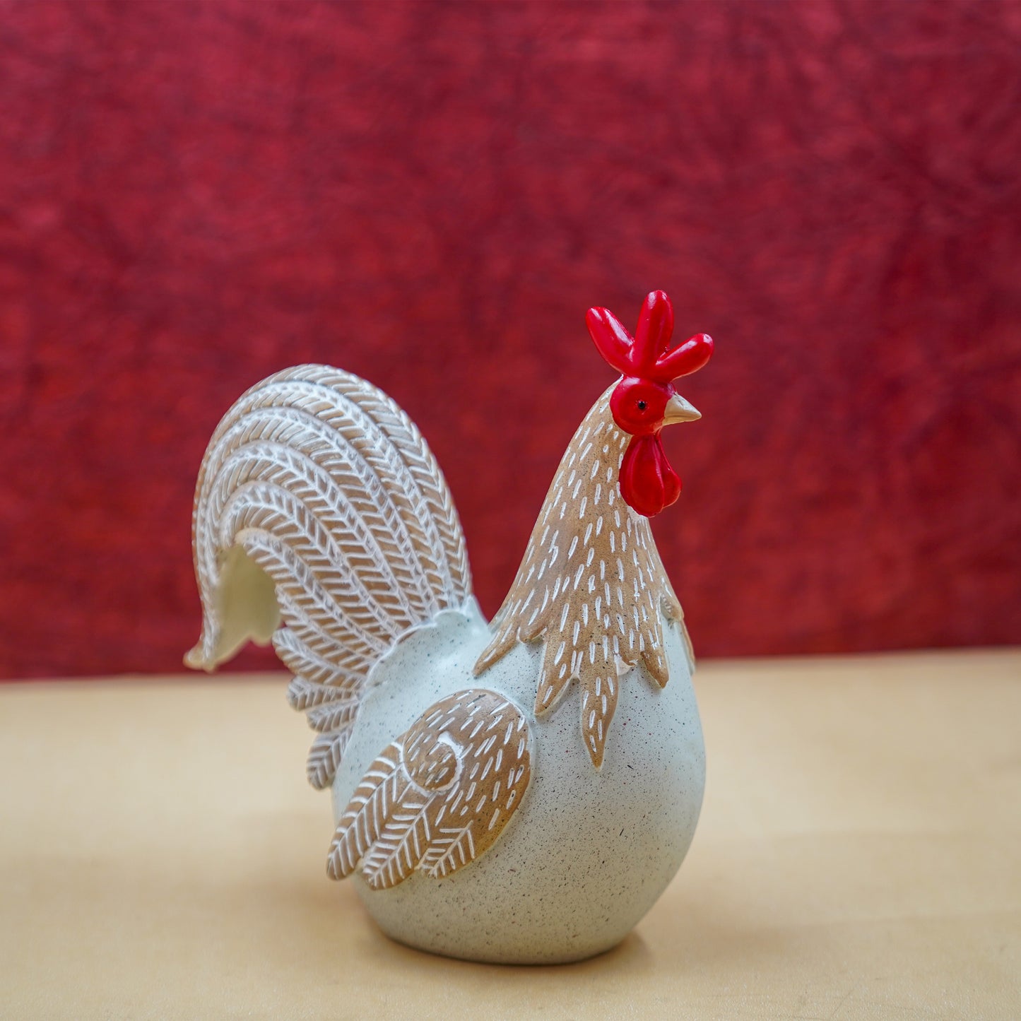 THD076 Resin Rooster Decorative Figurine