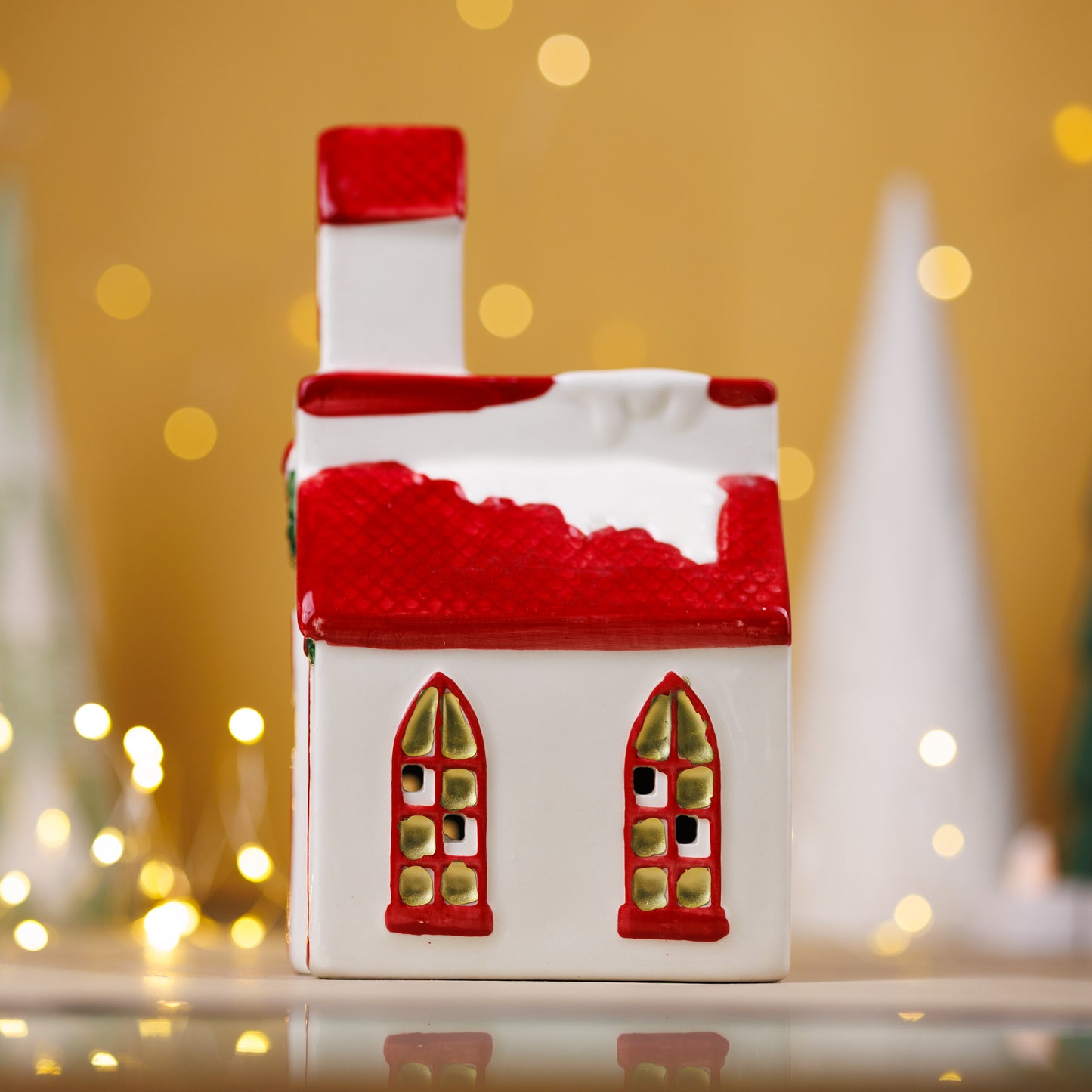 THD459 RED AND WHITE HOUSE