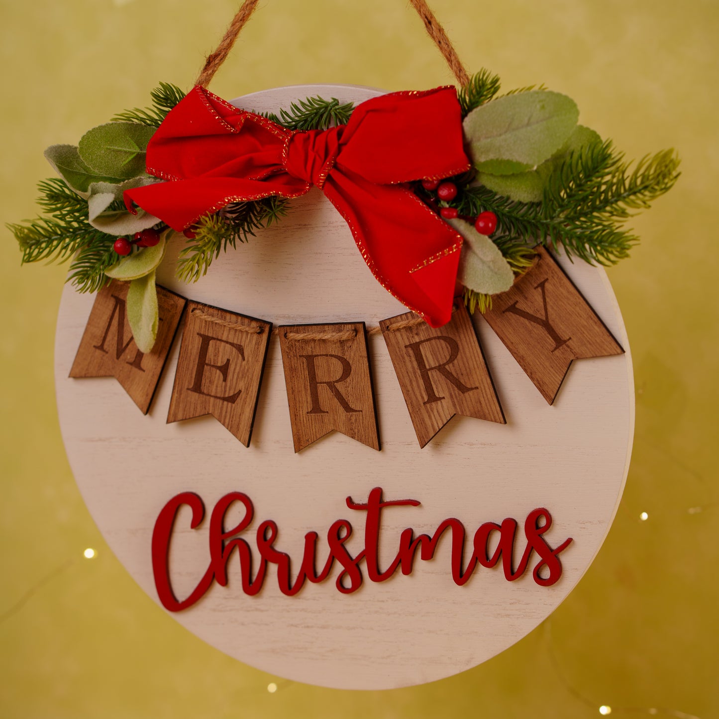 THD346 WOODEN WREATH