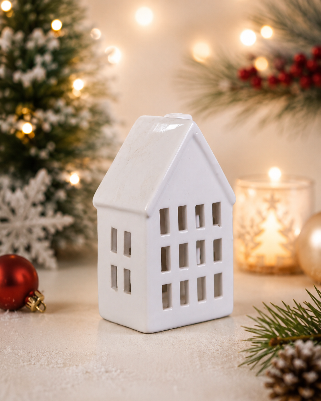 THD1010 Ceramic Cottage T-Light Holder
