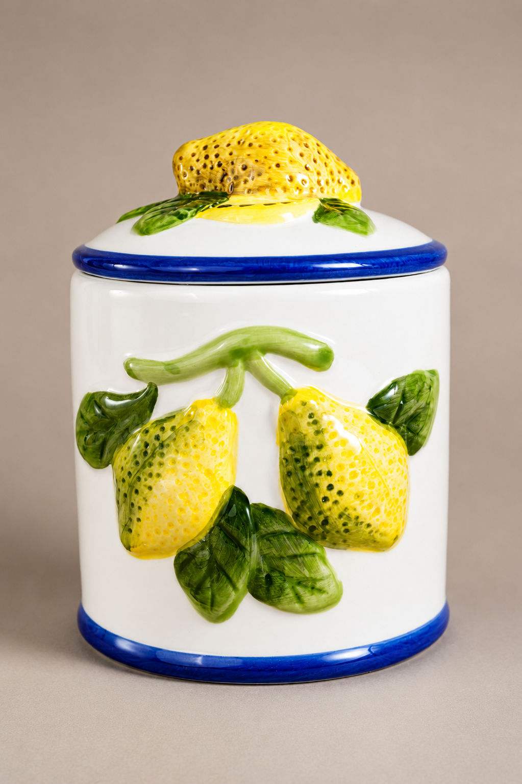 DD-47 Ceramic Lemon Storage Jar with Lid