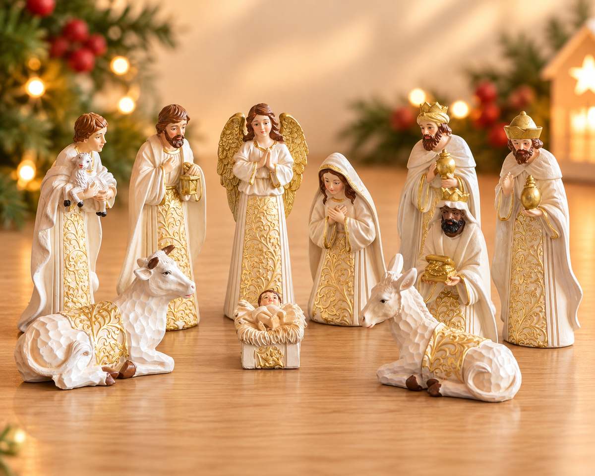 THD1200 Ceramic Nativity Set