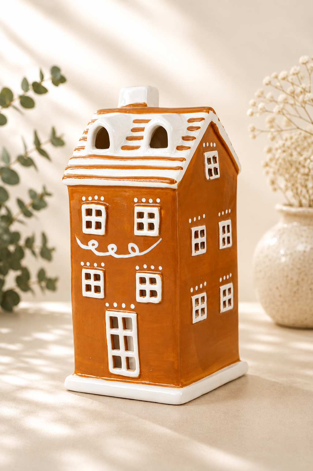 THD1006 Gingerbread House Christmas Décor Set – Set of 5