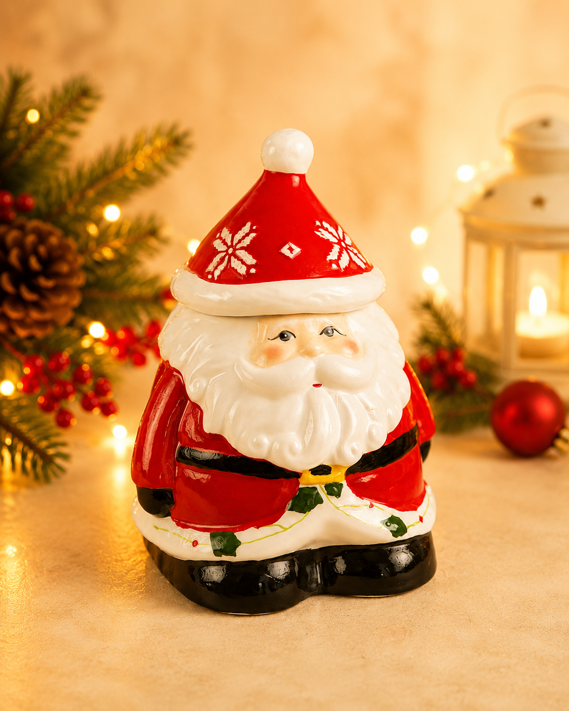 THD1045 Santa Claus Ceramic Canister