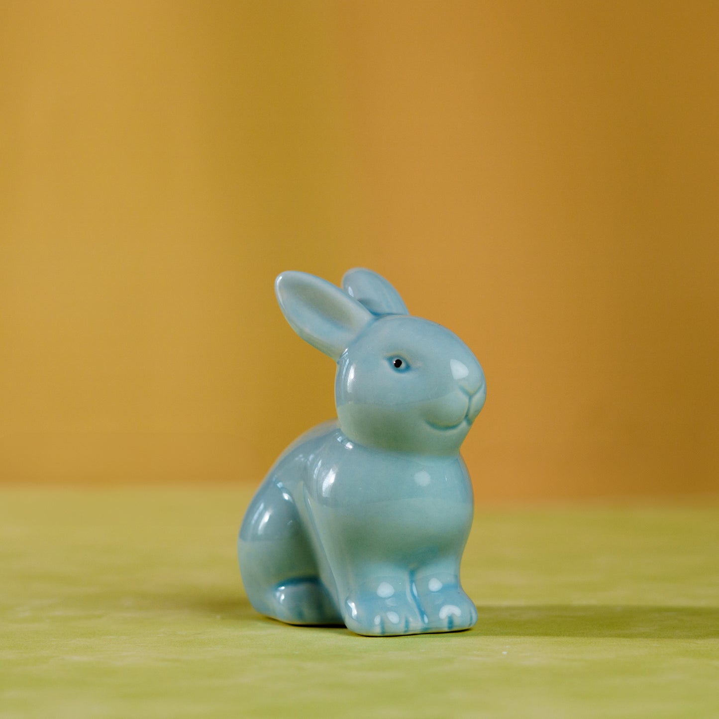 PASTEL BUNNY CERAMIC DECORATIVE FIGURINE