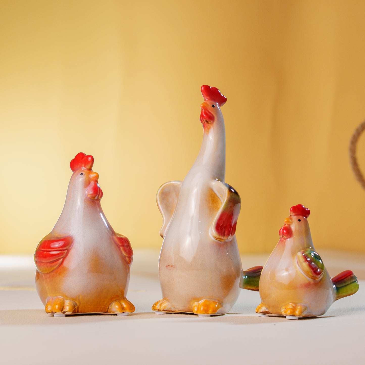 THD408 COCK ROOSTER AND HEN SET