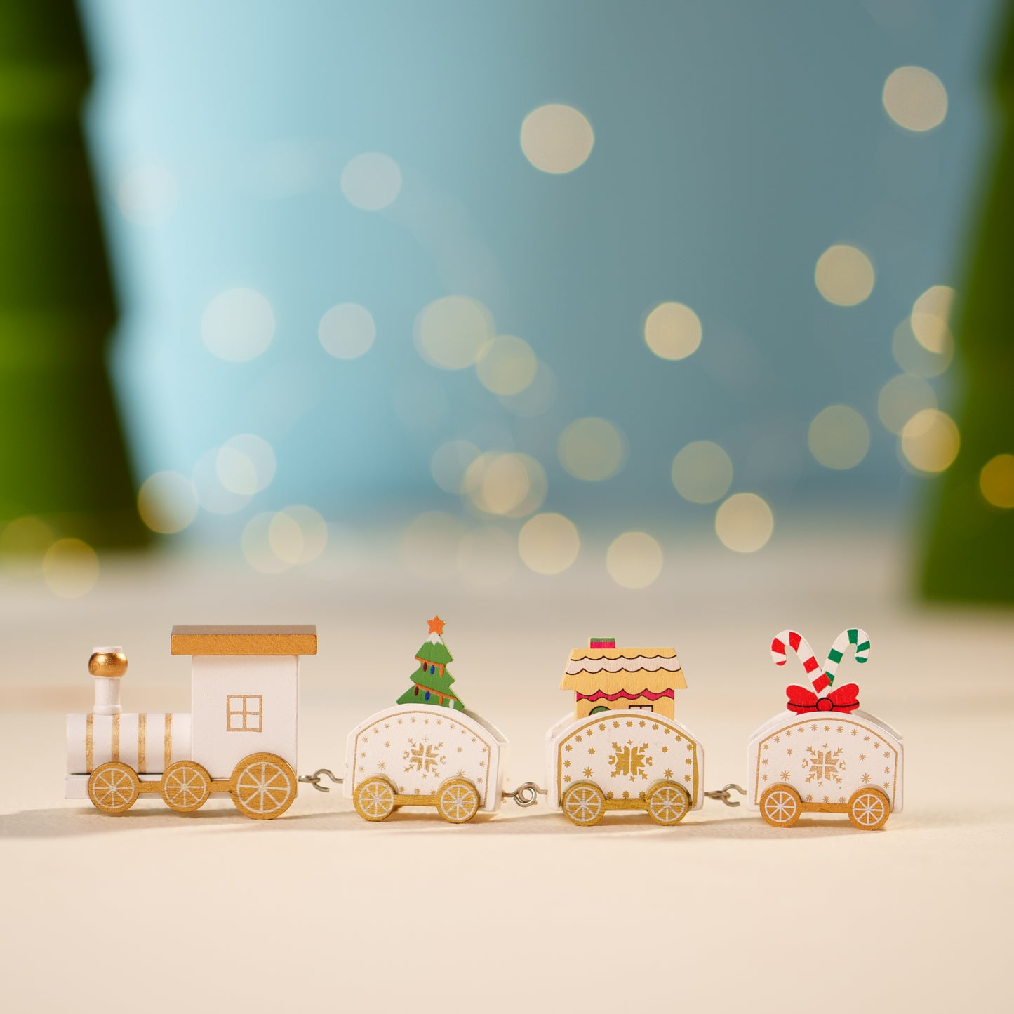 THD170a TRAIN WHITE & GOLD