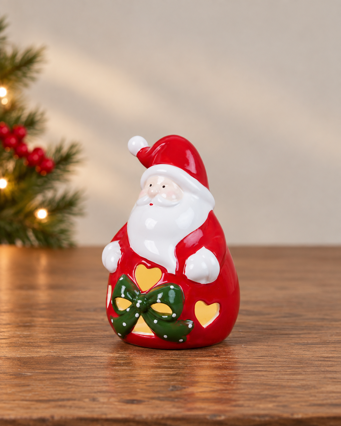 THD954 Light-Up Santa Claus Cutwork Christmas Décor