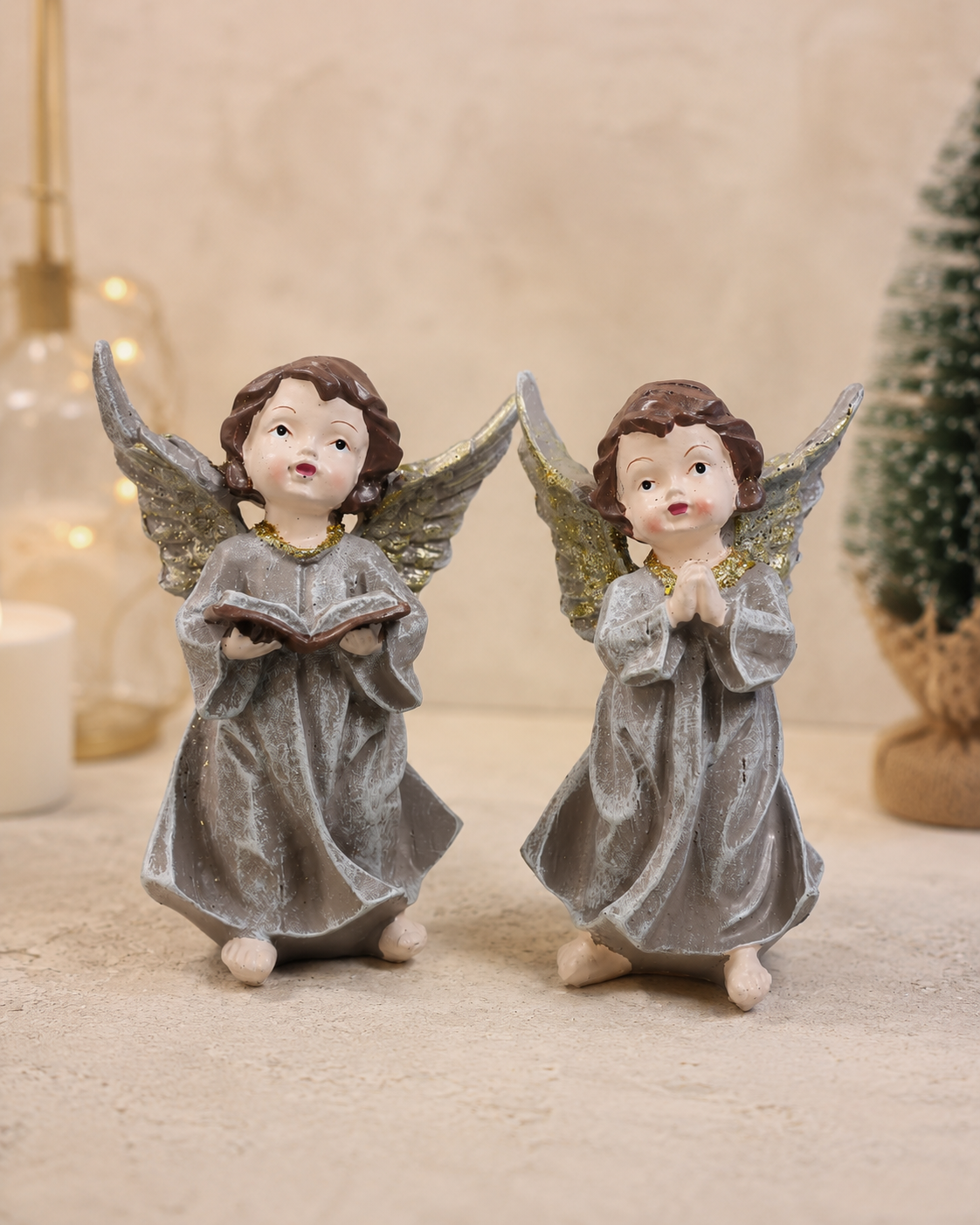 TT - 48 Mini Angel Musician Resin Figurine