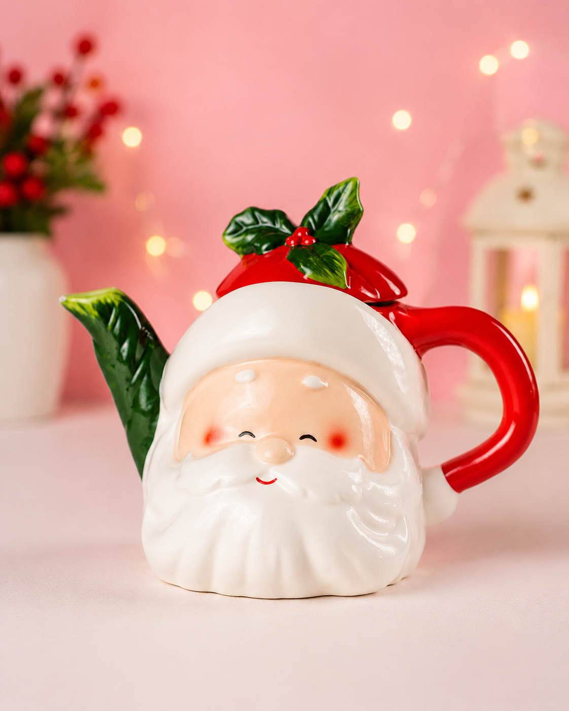 THD257 Santa Face Christmas Teapot