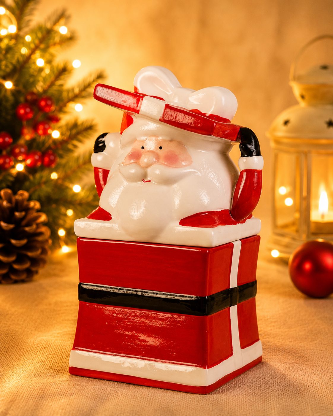 THD1041 Santa Gift Box Canister
