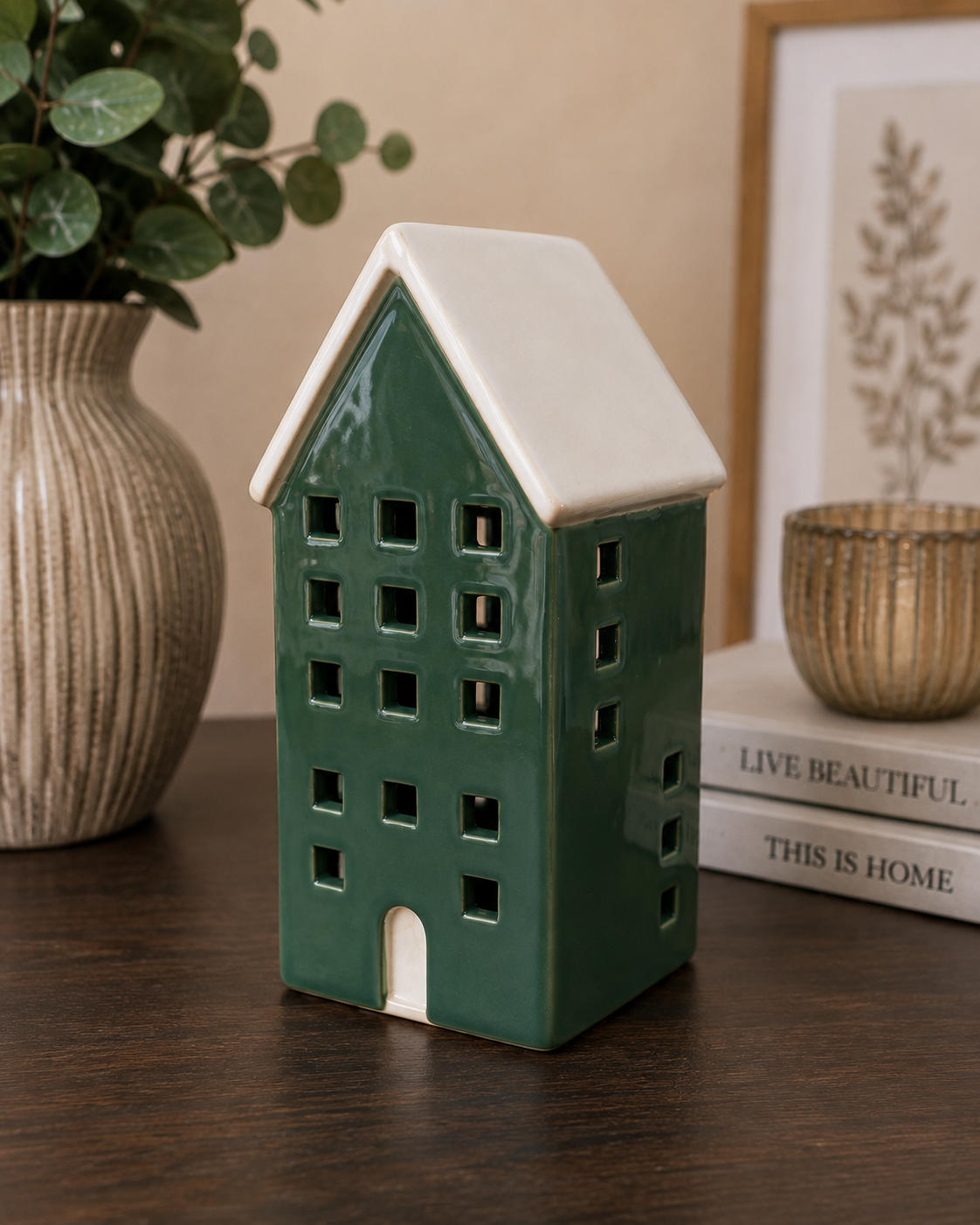 THD512 Ceramic Christmas Village House Décor