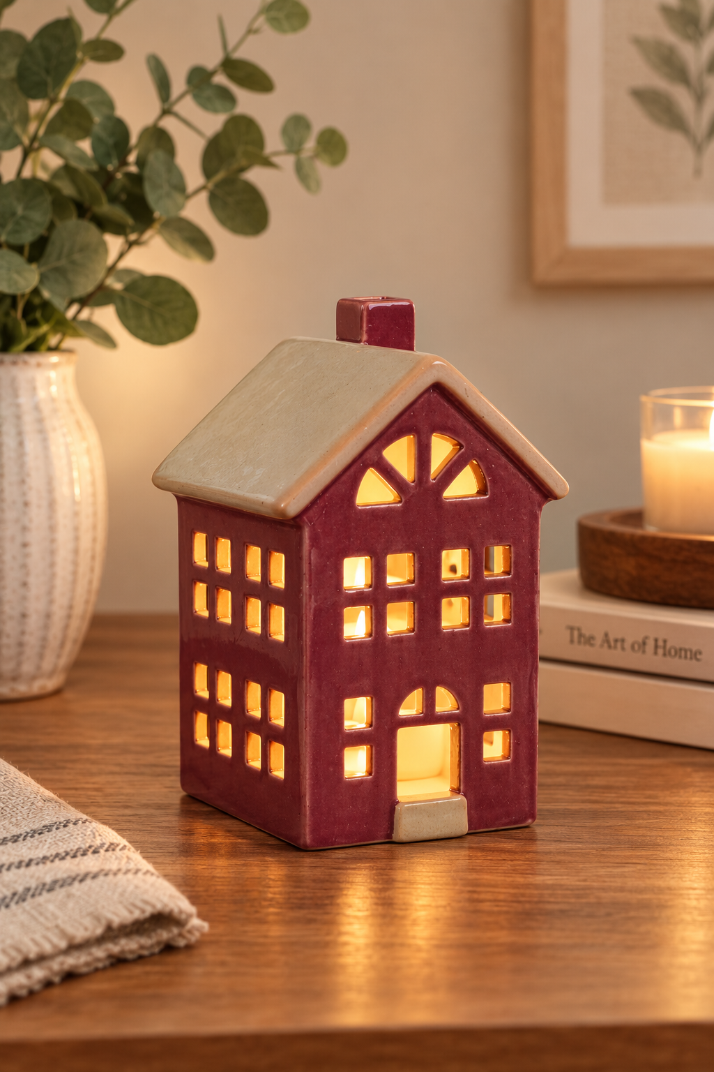 THD515 Ceramic Christmas House with Light
