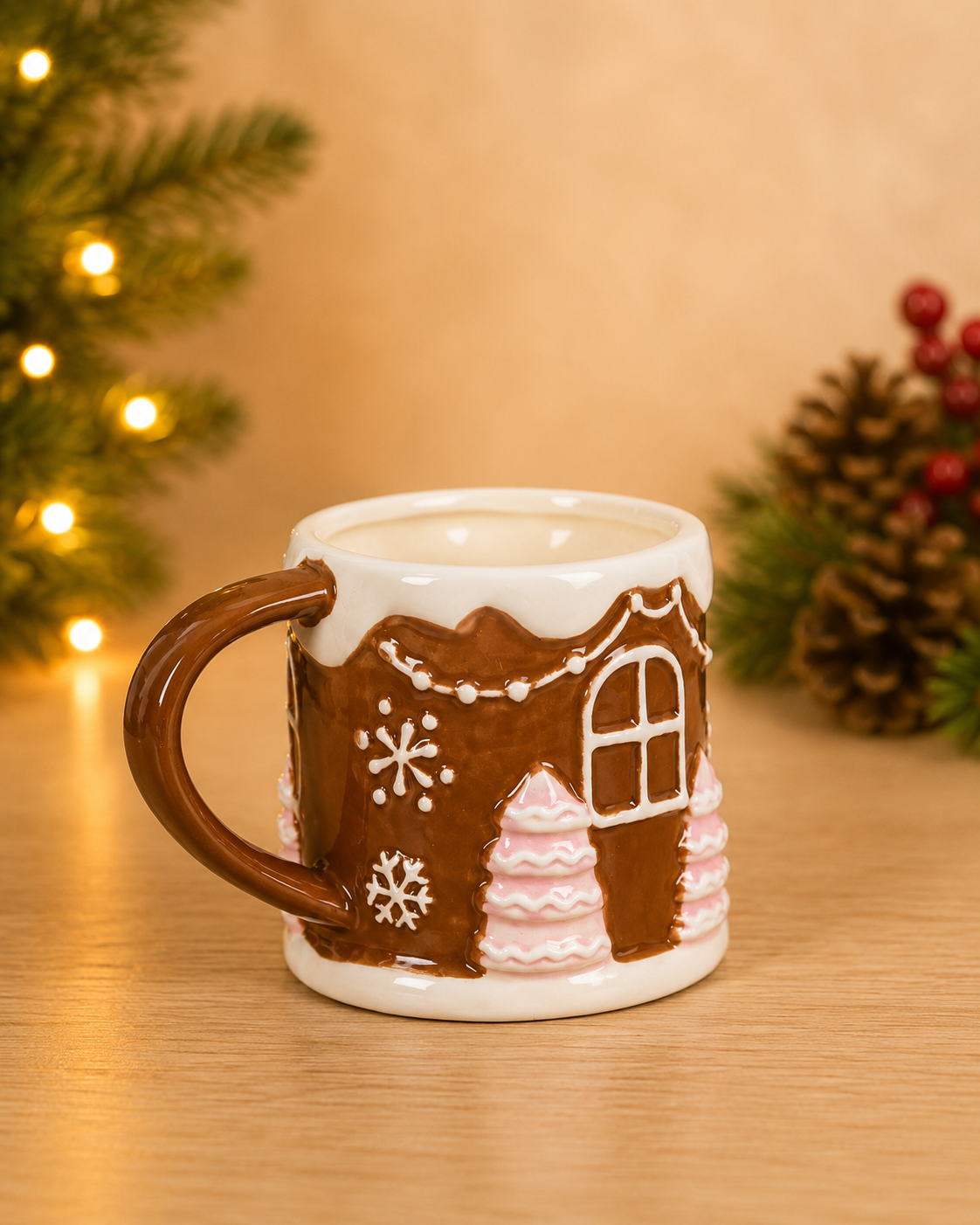 THD600 Gingerbread Christmas Mug
