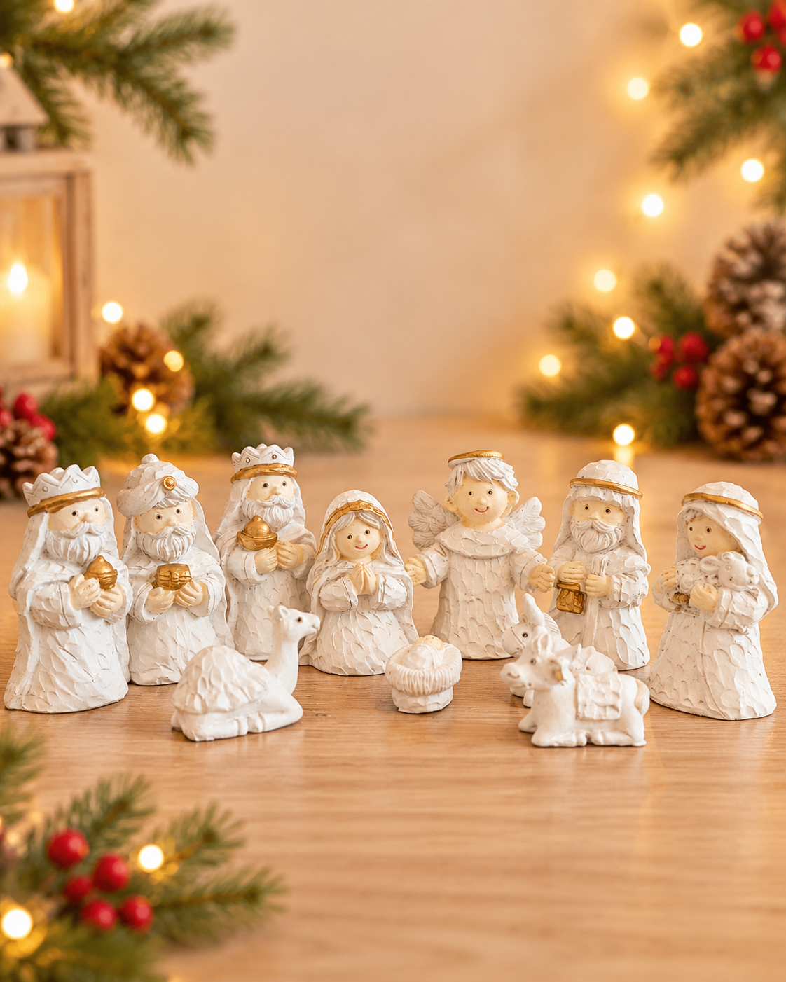 THD854 Ceramic Nativity Set – 11 Pieces
