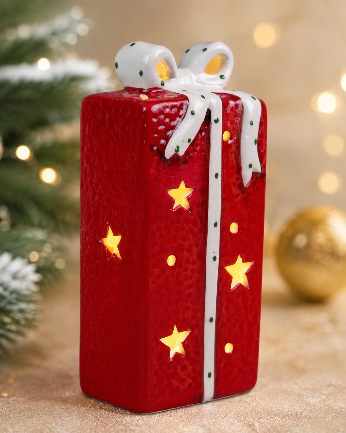 THD902 Glowing Christmas Gift Box LED Tabletop Decor