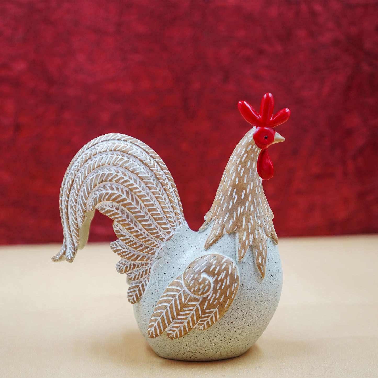 THD076 Resin Rooster Decorative Figurine
