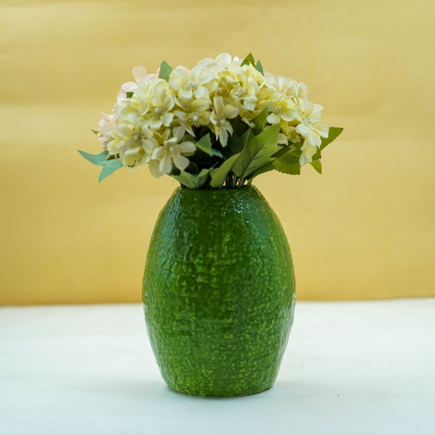 Avocado Ceramic Vase – Decorative Flower Vase