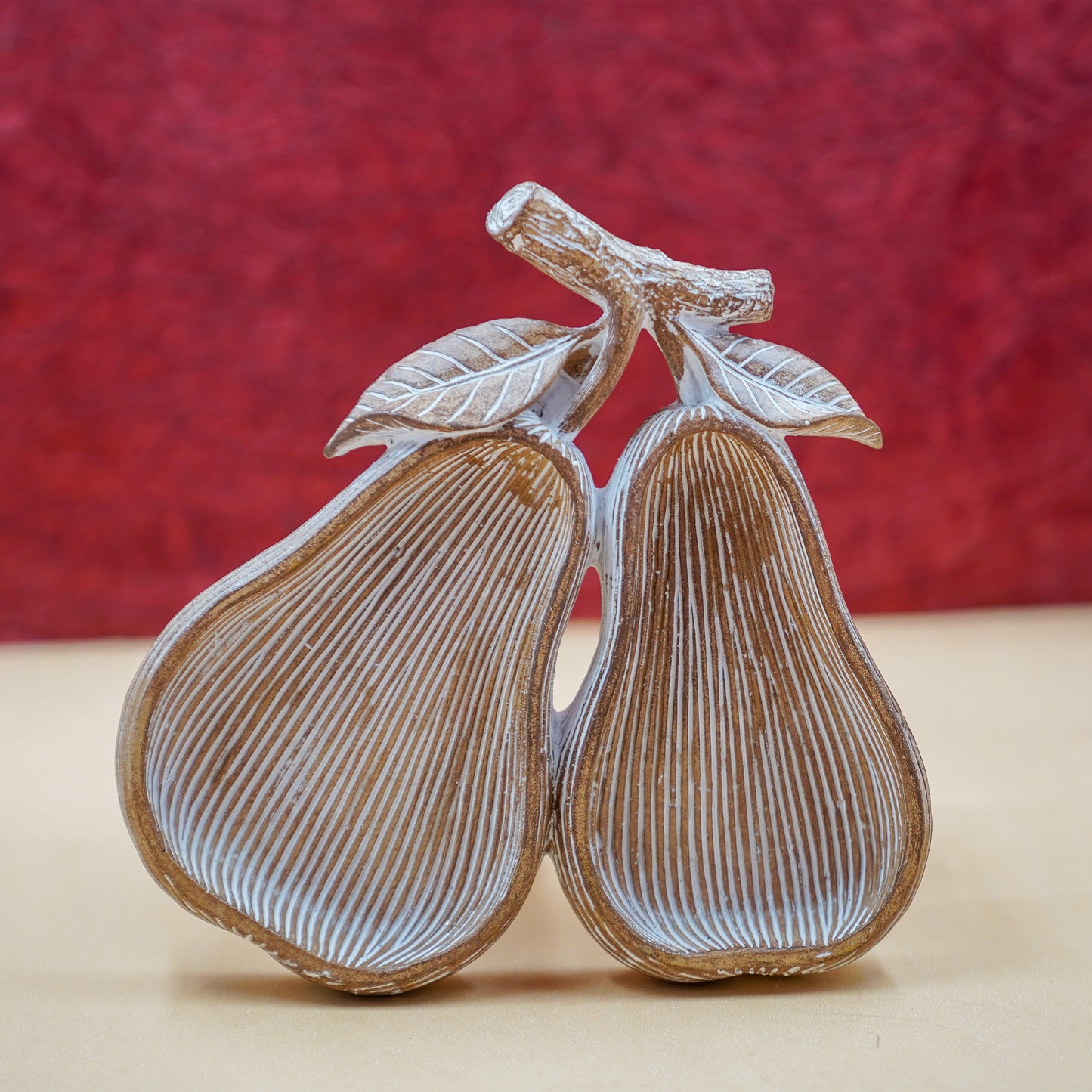 Rustic Dual Pear Decorative Tray / Organizer