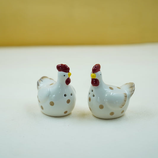 THD129 Ceramic Chicken Salt & Pepper Shaker Set