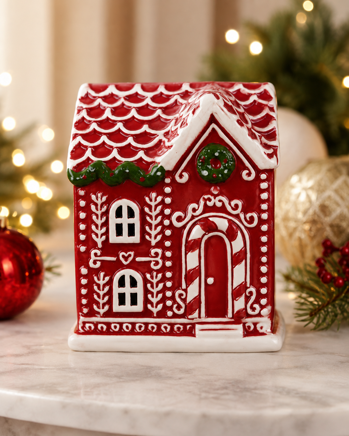 THD1053 Gingerbread House Ceramic Décor