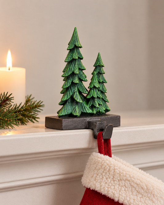 THD944 Cast Iron Christmas Tree Stocking Hanger