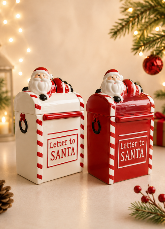 THD883 Santa Christmas Canister – Letter to Santa Design