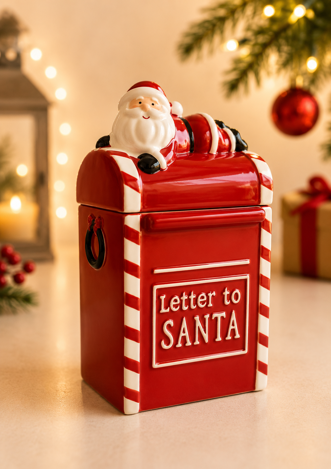 THD883 Santa Christmas Canister – Letter to Santa Design