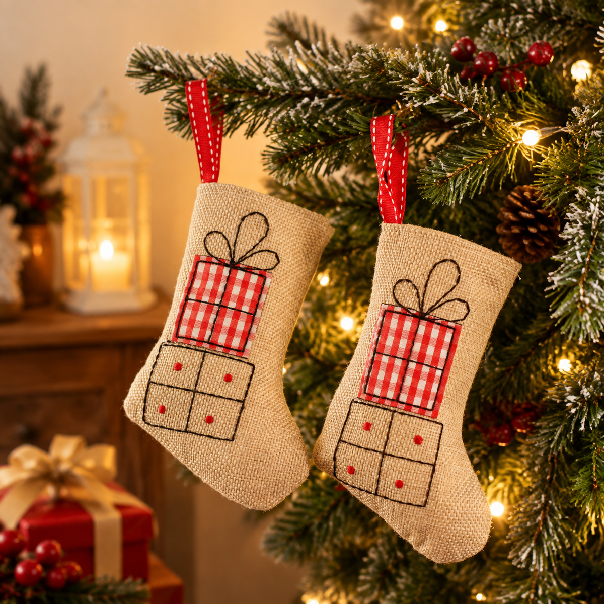THD402 Mini Christmas Stocking Ornament