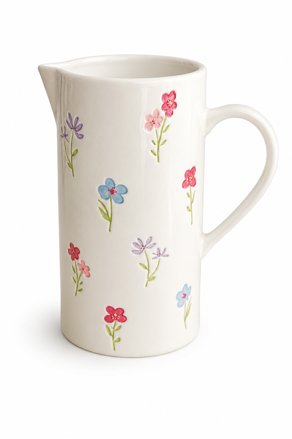 TT-205 Floral Ceramic Water Pitcher