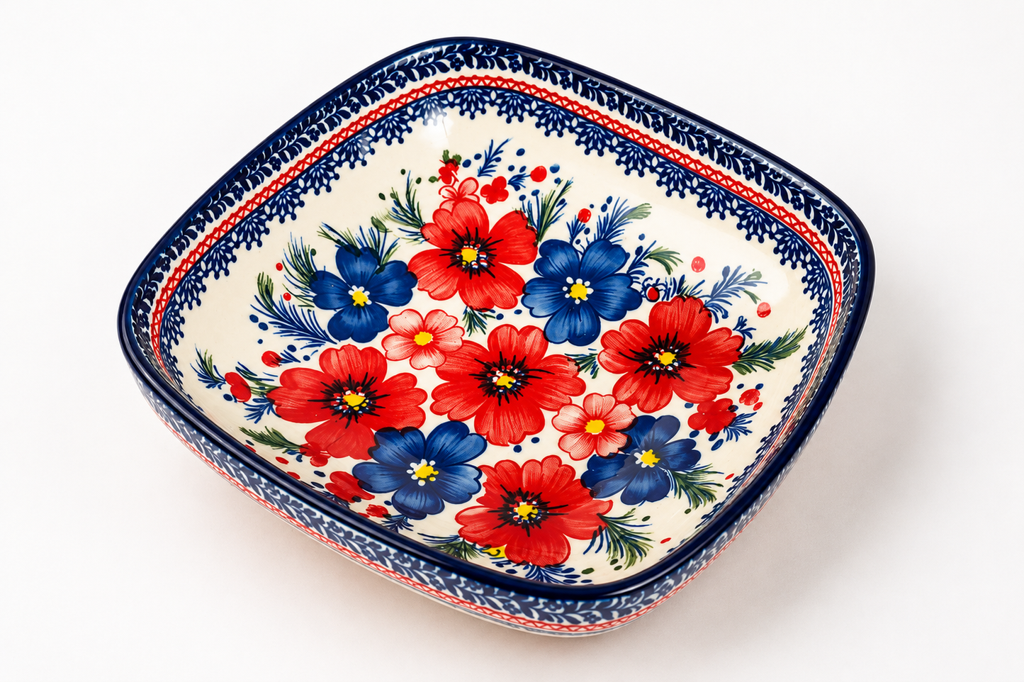DD-98 Ceramic Floral Serving Bowl