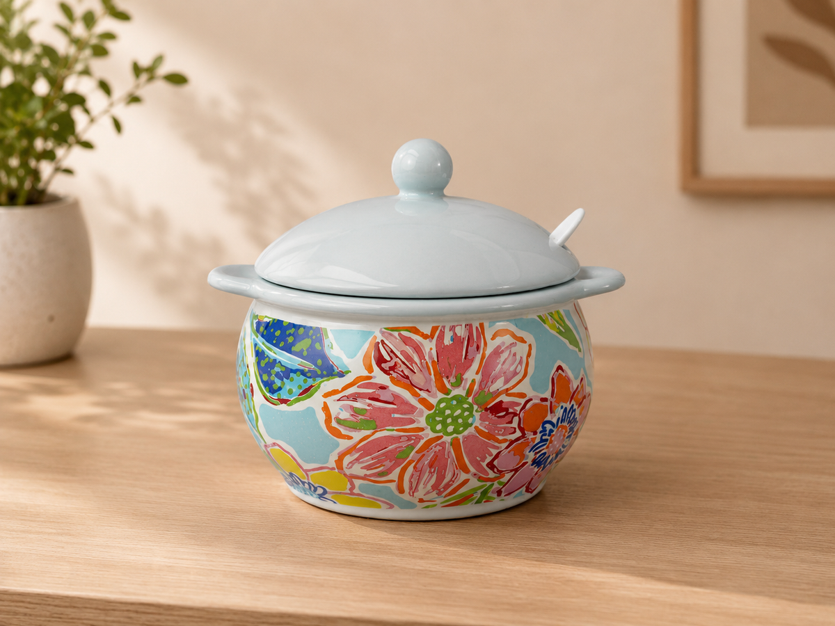 DD-142 Floral Storage Jar