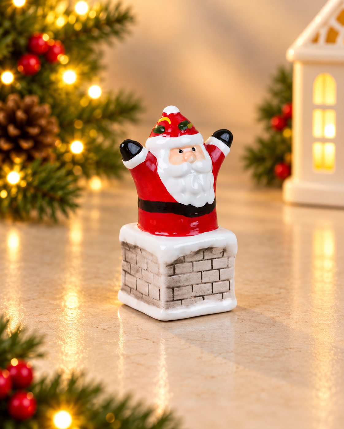 THD795 Set of 2 Santa Claus Salt & Pepper Shakers