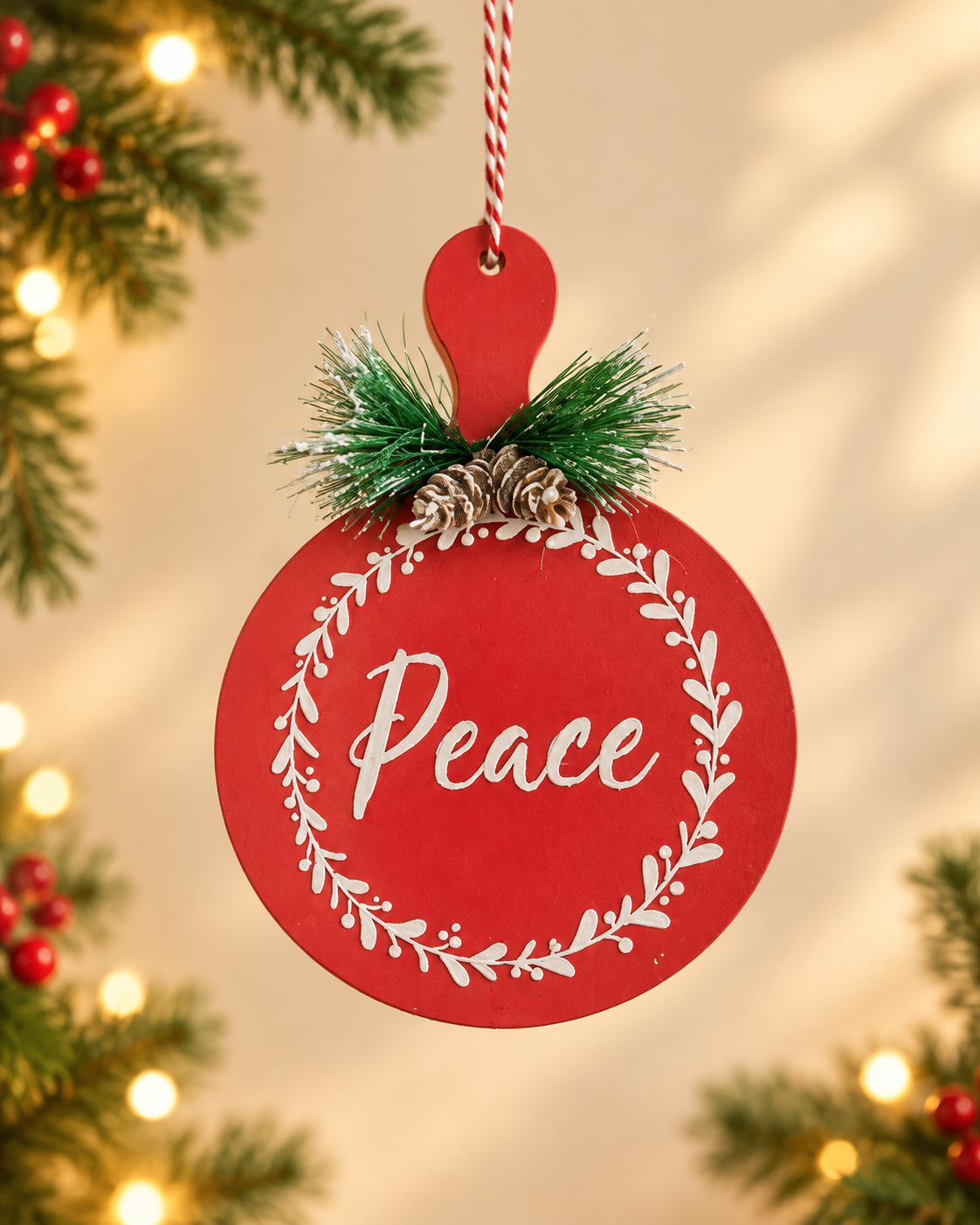 THD922 Wooden Christmas Hanging