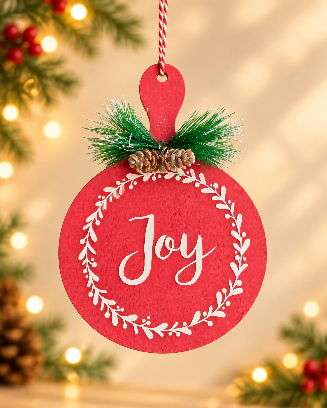 THD922 Wooden Christmas Hanging