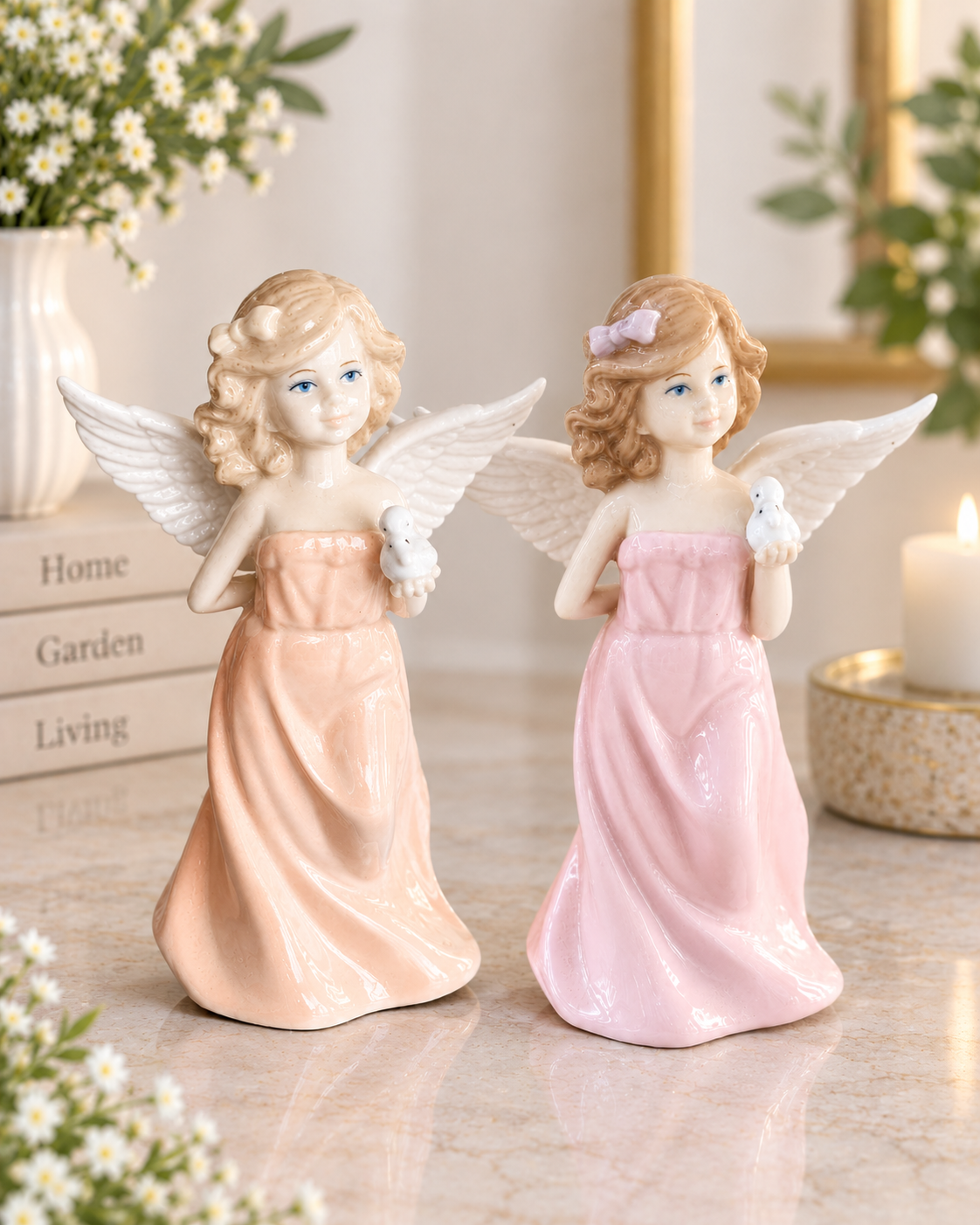 THD100 Angel Figurine with dove
