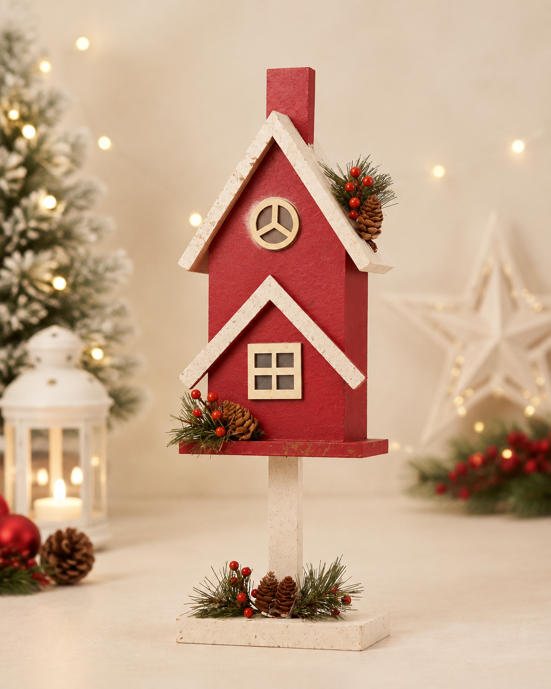 THD349 Christmas Decorative Birdhouse