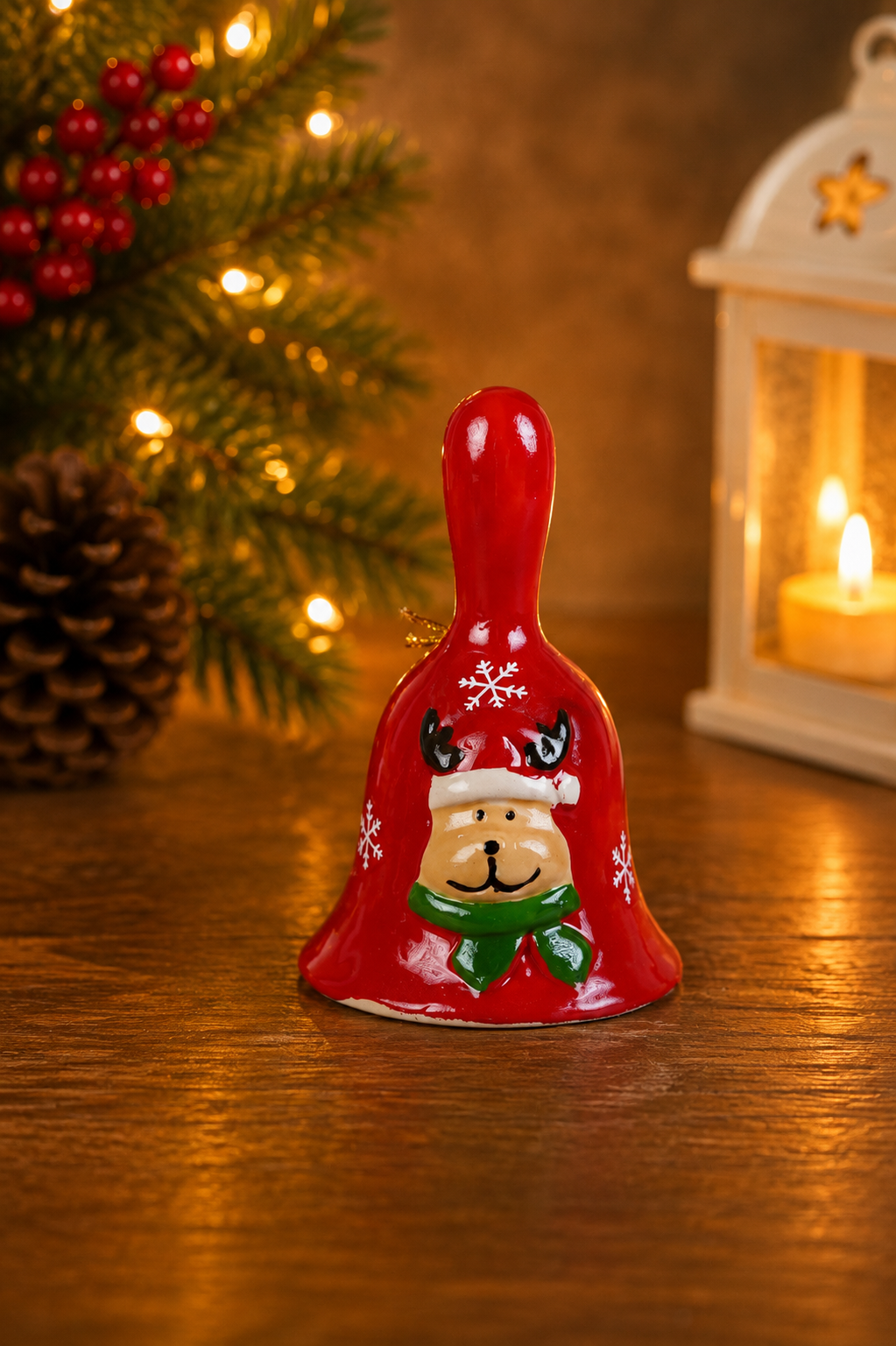 THD813 Christmas Red Bell Figurine