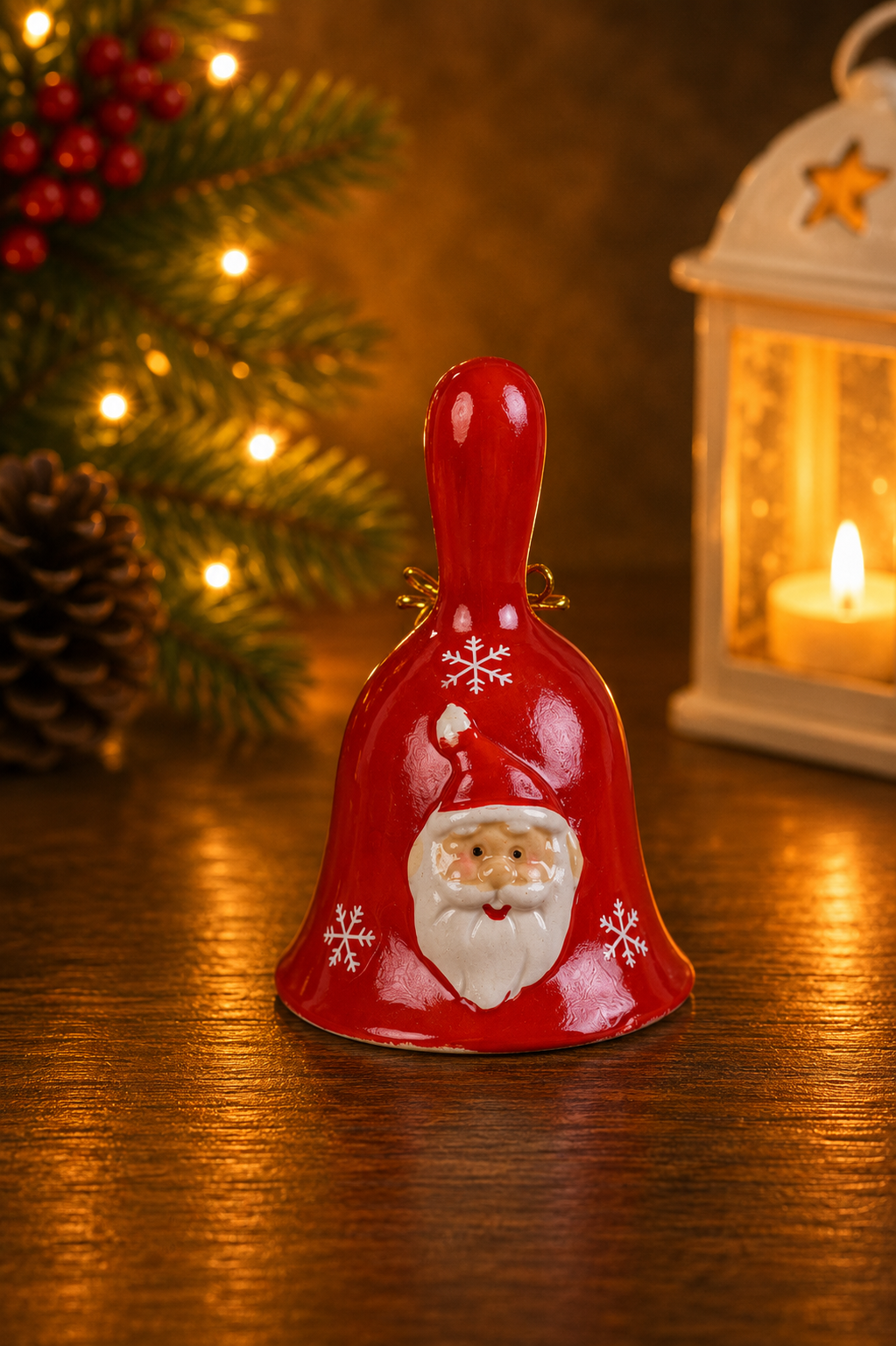 THD813 Christmas Red Bell Figurine