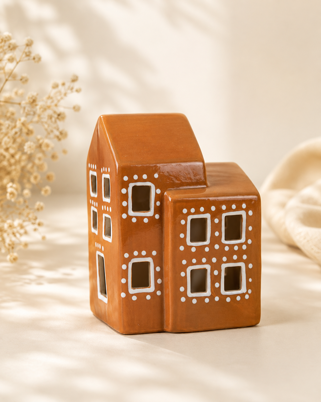 THD1006 Gingerbread House Christmas Décor Set – Set of 5