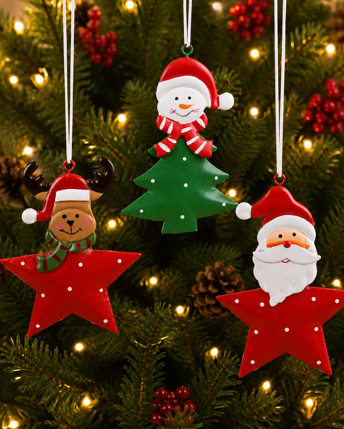 THD996 Metal Christmas Tree Ornament