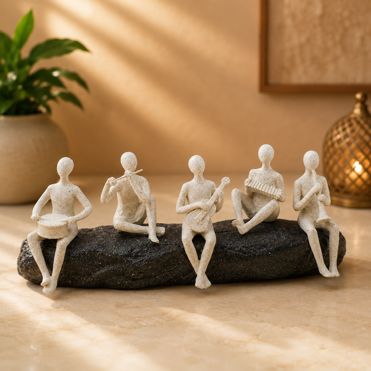 THD086 Musician Figurine Tabletop Décor (Band Sculpture)