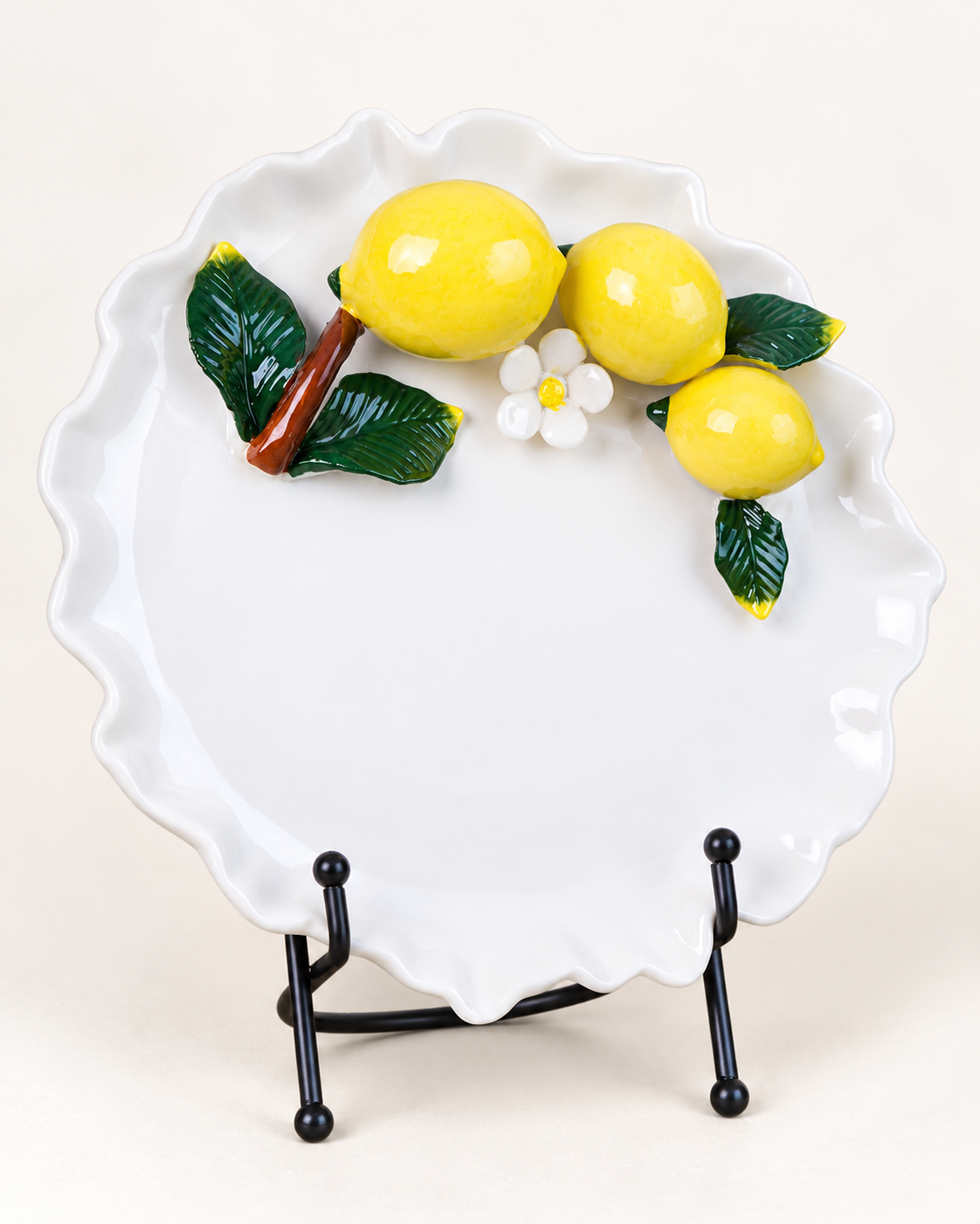 TT-157 Lemon Scalloped Serving PlatterS