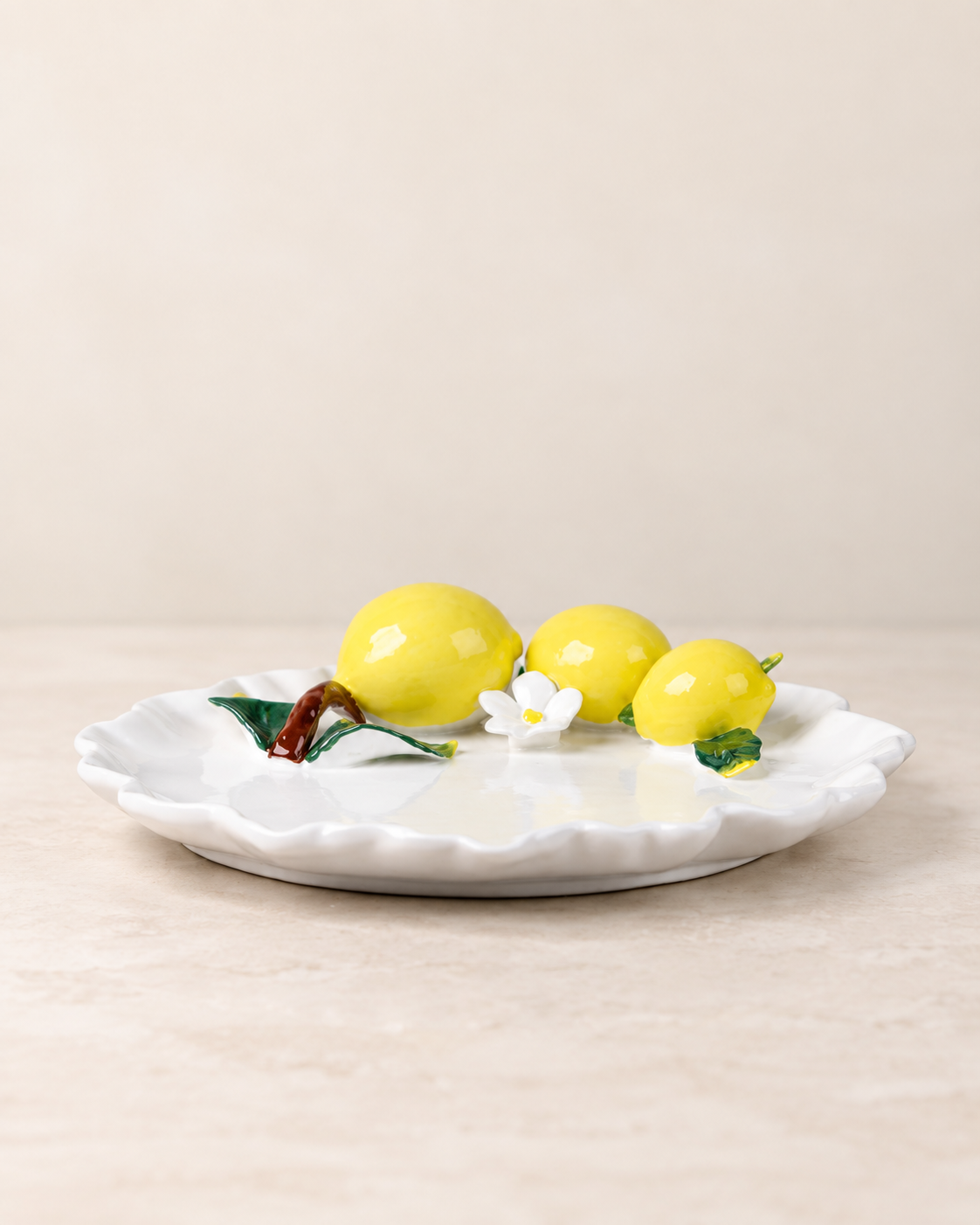 TT-157 Lemon Scalloped Serving PlatterS