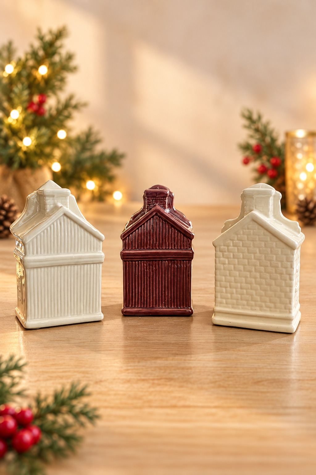 THD 574 Light-Up Ceramic Decorative Houses