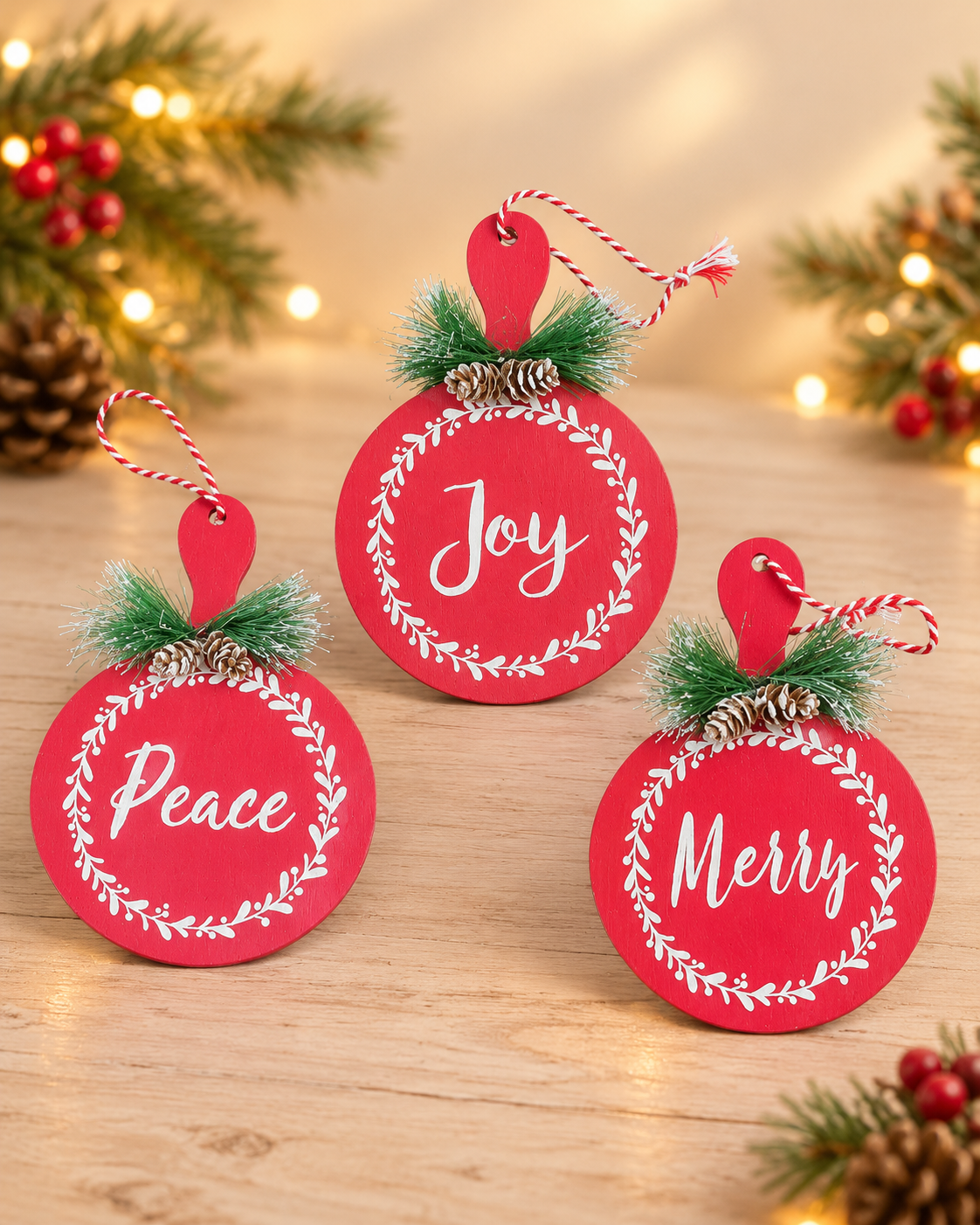 THD922 Wooden Christmas Hanging