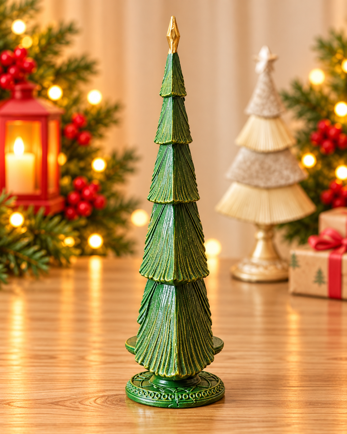 THD699 Green Christmas Tree Figurine