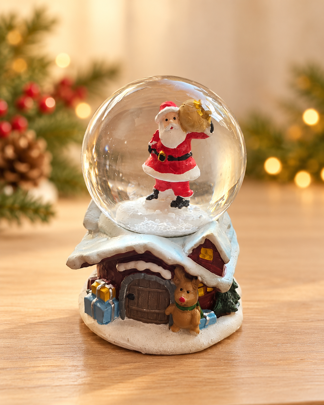 THD1203 Santa Snow Globe – 4 Assorted Variants