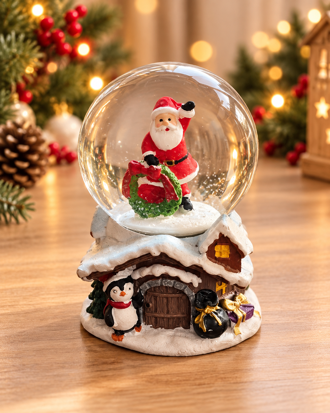 THD1203 Santa Snow Globe – 4 Assorted Variants