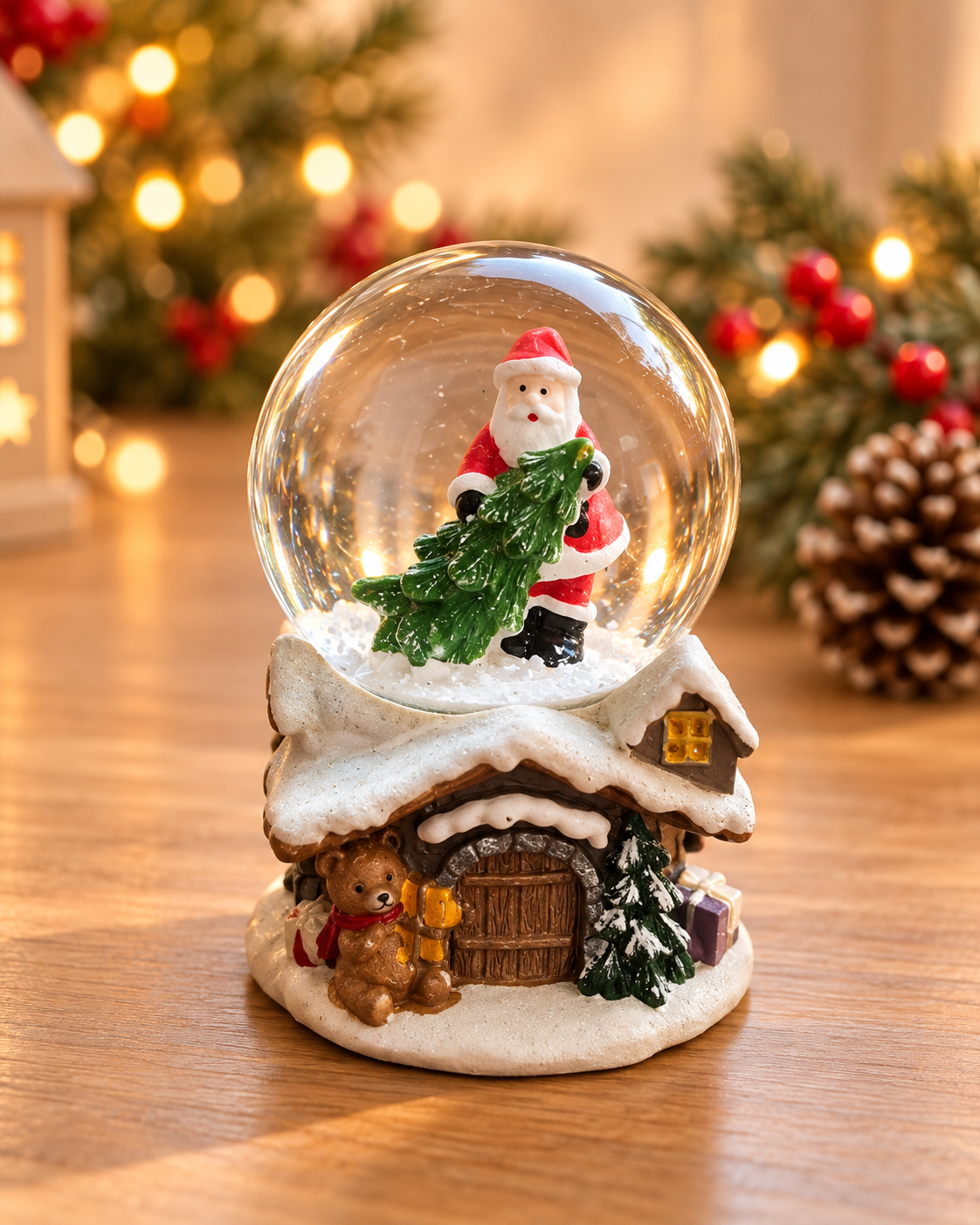 THD1203 Santa Snow Globe – 4 Assorted Variants